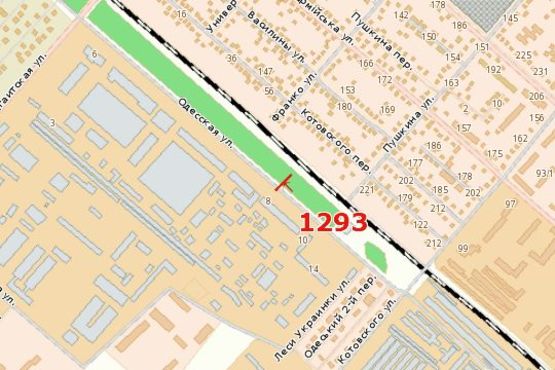 Схема рекламной плоскости по адресу Одеська вул., 8