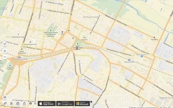 Схема рекламної площини за адресою Толстого (військова частина)