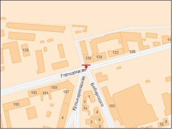 Схема рекламной плоскости по адресу Городоцкая ул. / Кульпарковская ул., ТЦ Скрыня