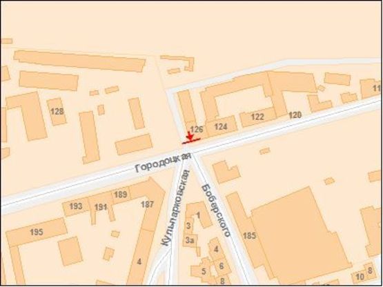 Схема рекламной плоскости по адресу Городоцкая ул. / Кульпарковская ул., ТЦ Скрыня