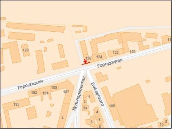 Схема рекламної площини за адресою Городоцкая ул. / Кульпарковская ул., ТЦ Скрыня