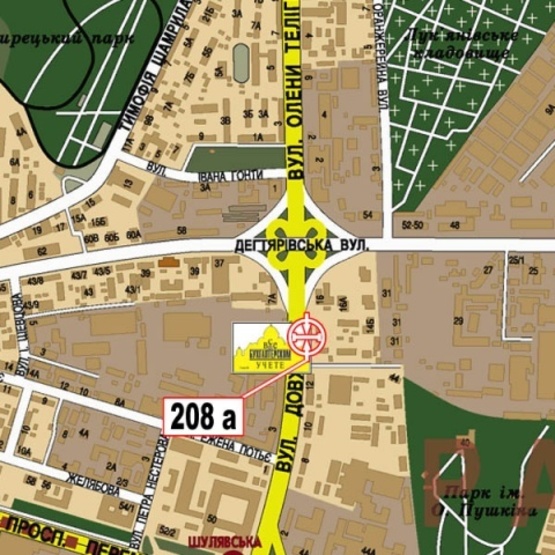 Схема рекламной плоскости по адресу Довженко ул., 14 (магазин "Энран Акрос", клуб "Ника", в направлении ул. О.Телиги), призма