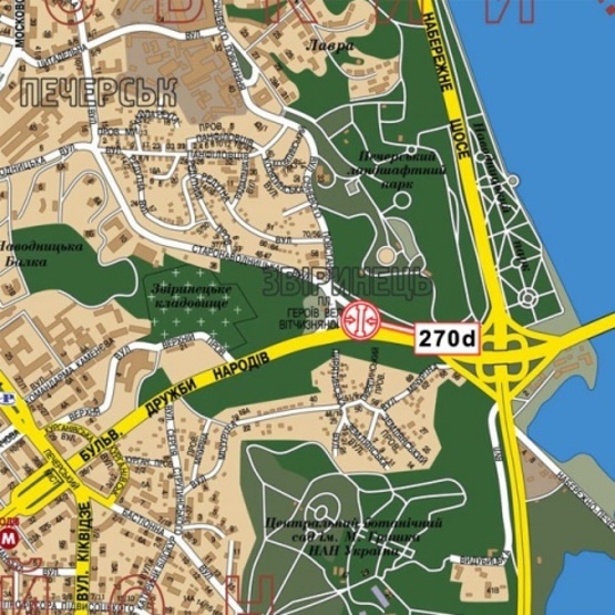 Схема рекламной плоскости по адресу Дружбы Народов бул., пл. Героев ВОВ (АЗС "WOG", АЗС "ANP", Музей истории ВОв), призма