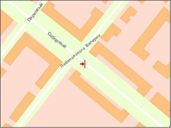 Схема рекламної площини за адресою вул. Трегубенка — вул. Лобановського