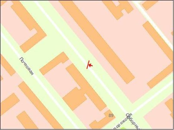 Схема рекламної площини за адресою вул. Українська — вул. Запорізька