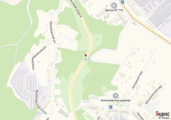 Схема рекламної площини за адресою Подільський узвіз