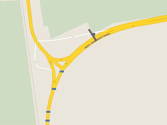 Схема рекламной плоскости по адресу Одесса-Ильичевск -Сухой лиман(Цветочный рынок)