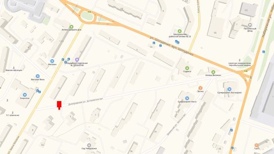 Схема рекламной плоскости по адресу Ул. Днепровская, 85  м. после поворота с Мазепи на ул. Днепровскую справа