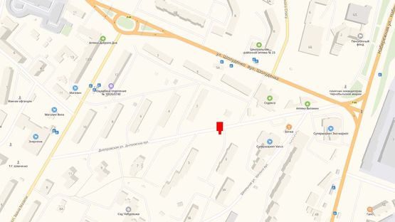 Схема рекламної площини за адресою Ул. Днепровская, 300  м. после поворота с Мазепи на ул. Днепровскую справа