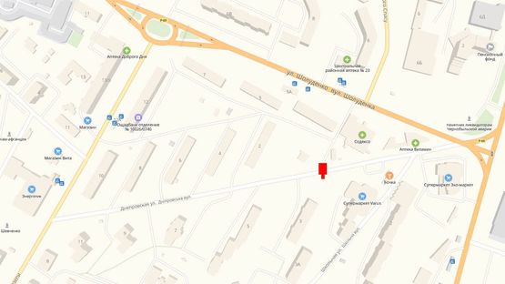 Схема рекламної площини за адресою Ул. Днепровская, 360 м. после поворота с Мазепи на ул. Днепровскую справа