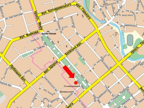 Схема рекламной плоскости по адресу проспект Мира, 32, ТК "Метрополис" (сторона А)