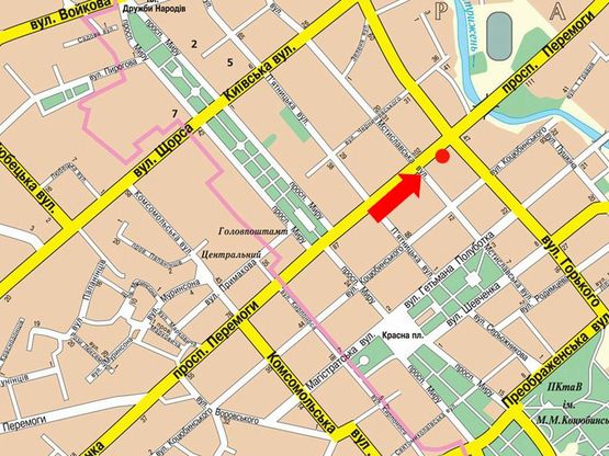 Схема рекламной плоскости по адресу проспект Победы, 103, планета секонд-хенд (сторона А)