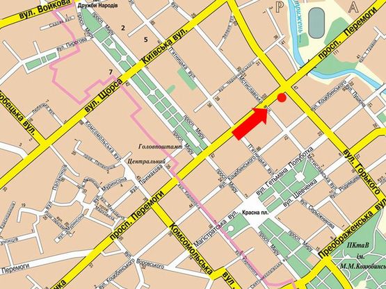 Схема рекламной плоскости по адресу проспект Победы х ул. Гончая (сторона А)