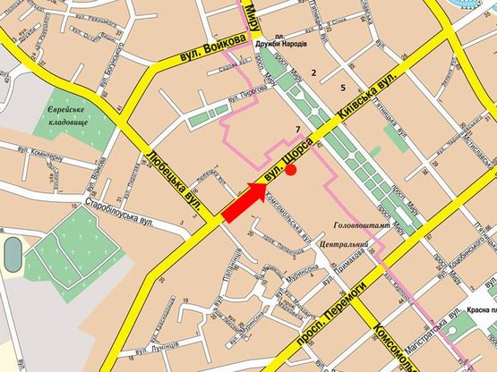 Схема рекламной плоскости по адресу ул Мазепы, 6, ПариМатч (сторона А)