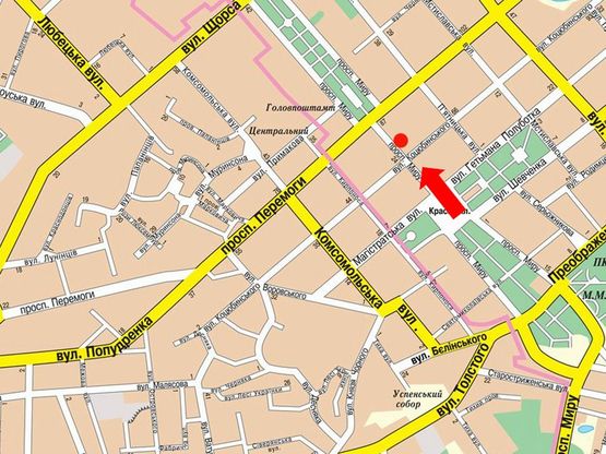 Схема рекламной плоскости по адресу проспект Мира, 29, маг ДМ (сторона А)