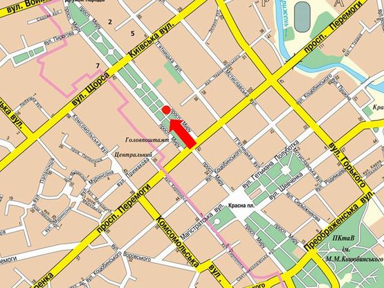 Схема рекламной плоскости по адресу проспект Мира 49, магазин Космо (Сторона А)