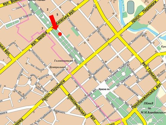 Схема рекламной плоскости по адресу проспект Мира х Софии Русовой 7 (Сторона Б)