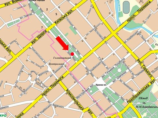 Схема рекламной плоскости по адресу проспект Мира, 38, маг Евротоп (сторона А)