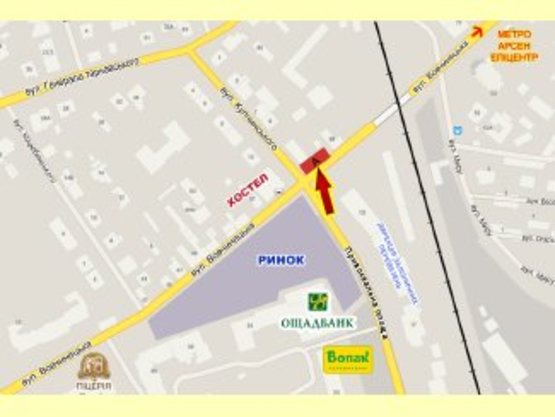 Схема рекламної площини за адресою Привокзальна - Вовчинецька перехрестя (лівий)