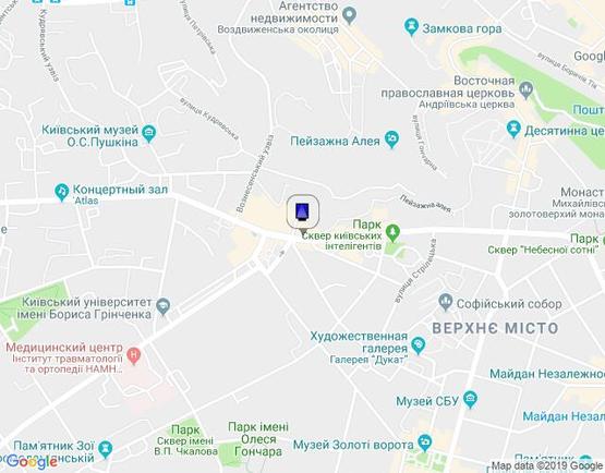 Схема рекламної площини за адресою Велика Житомирська Вул., 40