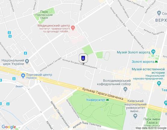 Схема рекламной плоскости по адресу Хмельницького Богдана Вул., 47