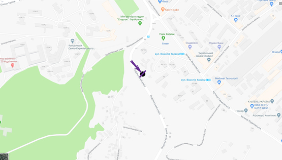 Схема рекламной плоскости по адресу Подільський узвіз