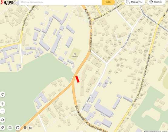 Схема рекламной плоскости по адресу Болехівська (парк Шевченко) №2