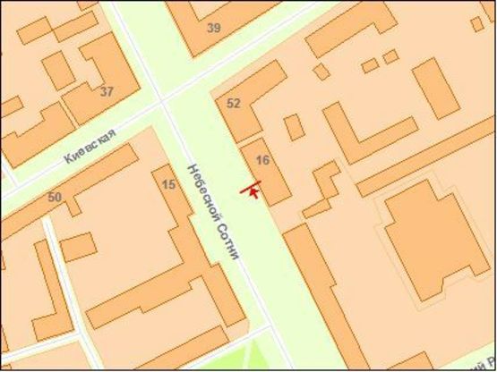 Схема рекламної площини за адресою Zt cl005 вул.Московська,16 м-н "Фея"№3 А