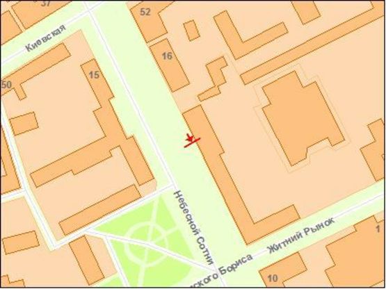 Схема рекламної площини за адресою Zt cl012 вул.Московська,14 м-н ДЦ" №6 Б