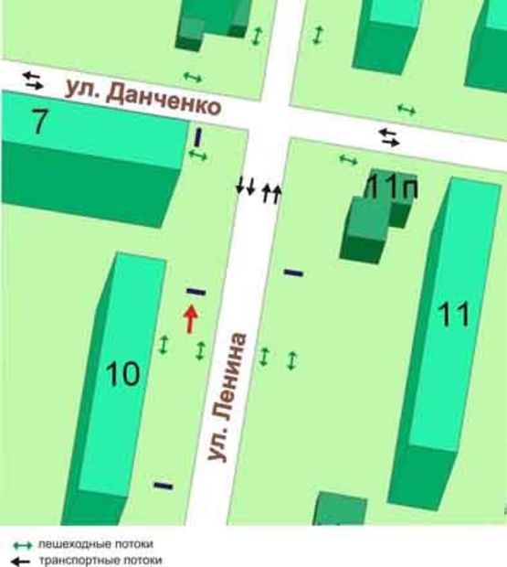 Схема рекламной плоскости по адресу пр.Мира, 10, №008-В