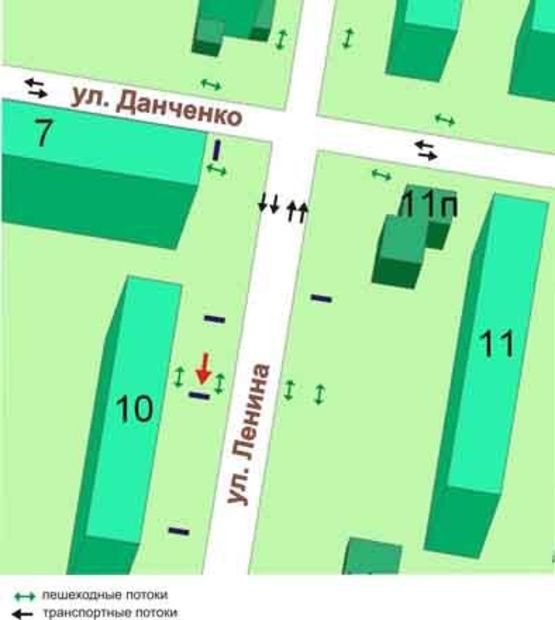 Схема рекламной плоскости по адресу пр.Мира,10, "Техносток", №009-А