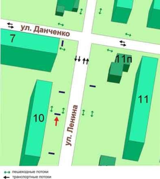 Схема рекламной плоскости по адресу пр.Мира,10, "Техносток", №009-В