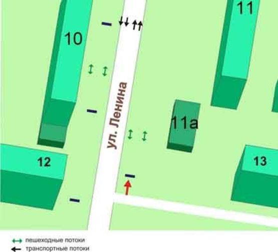 Схема рекламної площини за адресою пр.Мира, 13, №012-А