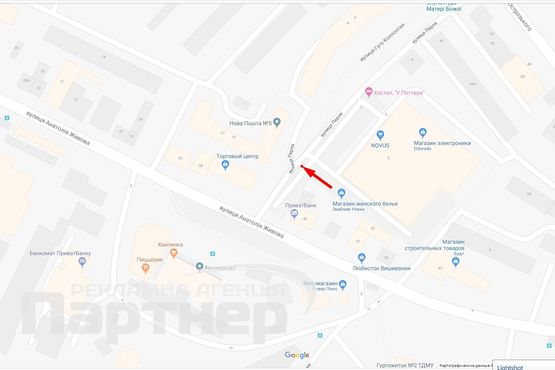 Схема рекламной плоскости по адресу Живова