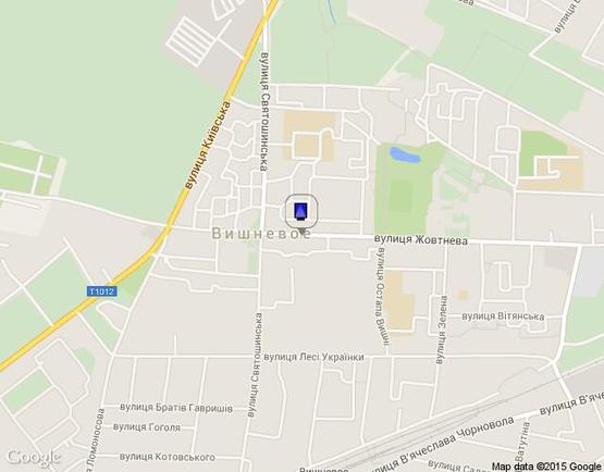 Схема рекламної площини за адресою вул.Жовтнева 2-24