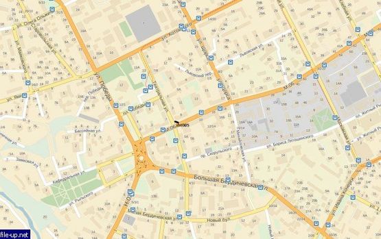 Схема рекламної площини за адресою ул. Киевская, 9 (ПУМБанк)