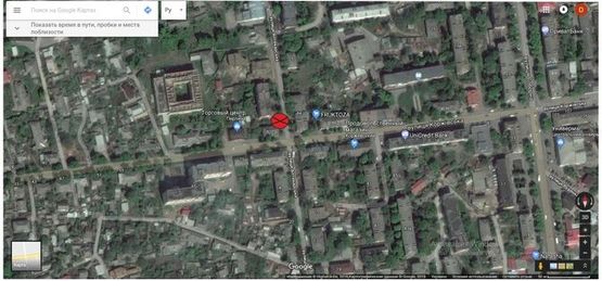 Схема рекламной плоскости по адресу Аптекарская,10