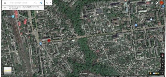 Схема рекламной плоскости по адресу Коржевская, 2