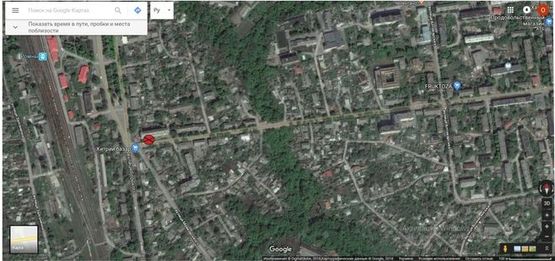 Схема рекламной плоскости по адресу Коржевская, 2