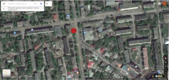 Схема рекламной плоскости по адресу Соборная, 15