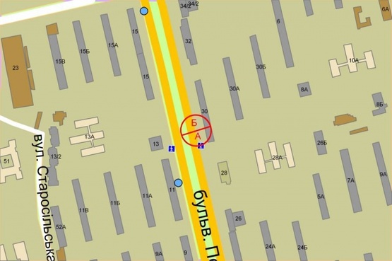 Схема рекламной плоскости по адресу Перова бульвар, 30