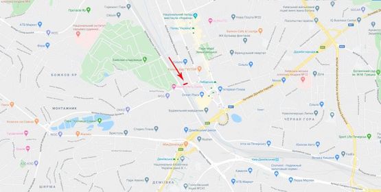 Схема рекламной плоскости по адресу Малевича Казимира ул. 86-Б