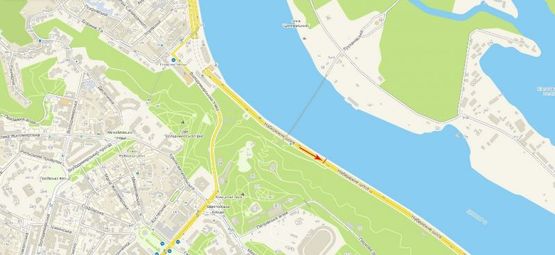 Схема рекламной плоскости по адресу Набережное шоссе