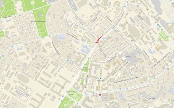 Схема рекламної площини за адресою Воздухофлотский пр-т 19/1