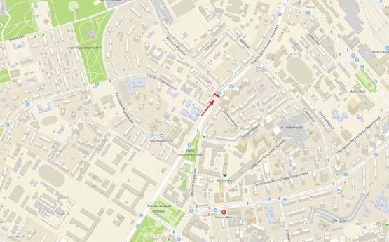 Схема рекламной плоскости по адресу Воздухофлотский пр-т 19/1