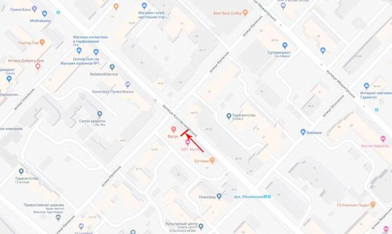 Схема рекламной плоскости по адресу Константиновская ул. 57