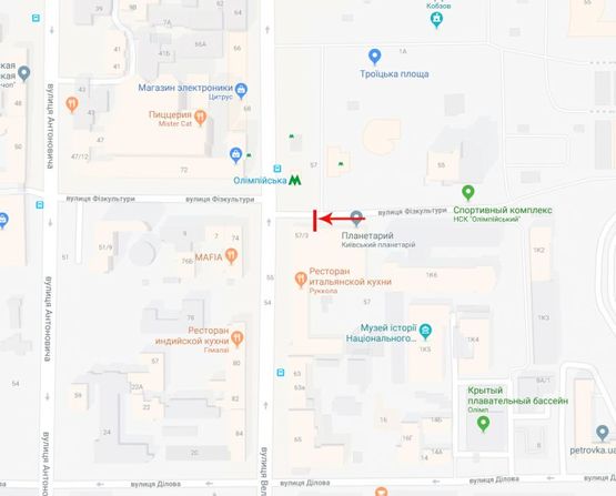 Схема рекламной плоскости по адресу Физкультуры ул. 3