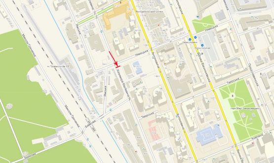 Схема рекламної площини за адресою Малевича Казимира ул./ул. Немецкая