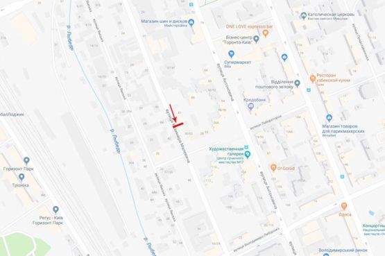 Схема рекламної площини за адресою Малевича Казимира ул. 47/49