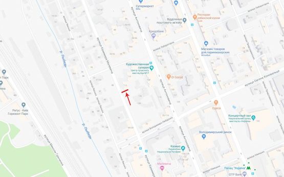 Схема рекламной плоскости по адресу Малевича Казимира ул./ул. Антоновича, 112